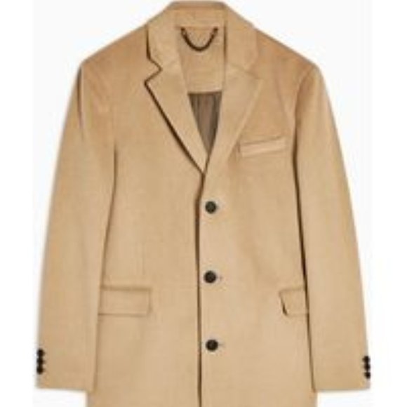SOLD! Topman NWT Scott Wool-Blend Overcoat - Picture 2 of 12